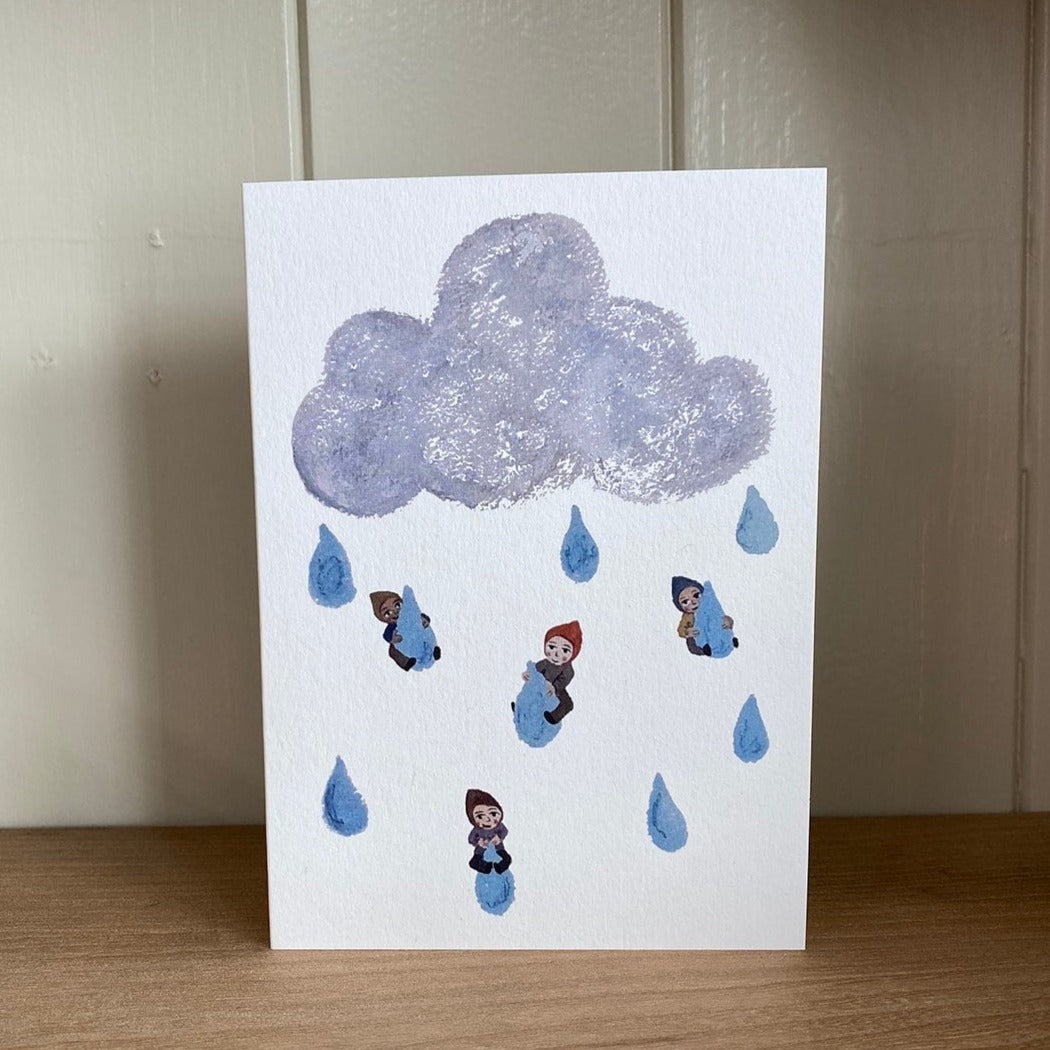 Lydia Mae Design Raindrop People Greetings Card