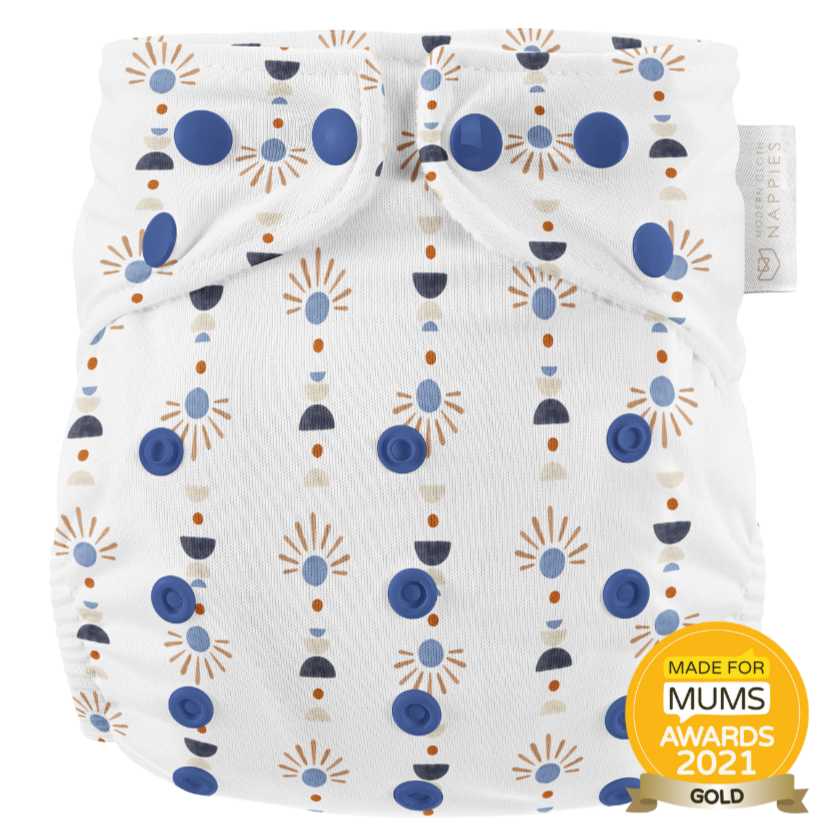 Modern Cloth Nappies Newborn Pearl Pocket Nappy - April Showers