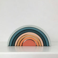 Sabo Concept Mini Wooden Rainbow Stacking Toy - Lagoon