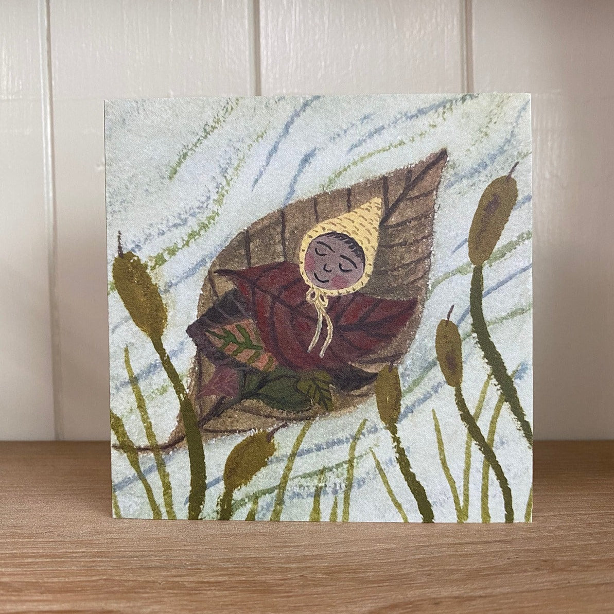 Lydia Mae Design Leaf Baby Greetings Card