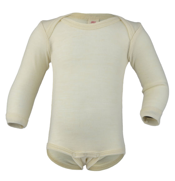 Engel Natur 100% Virgin Wool Long Sleeve Baby Body Vest
