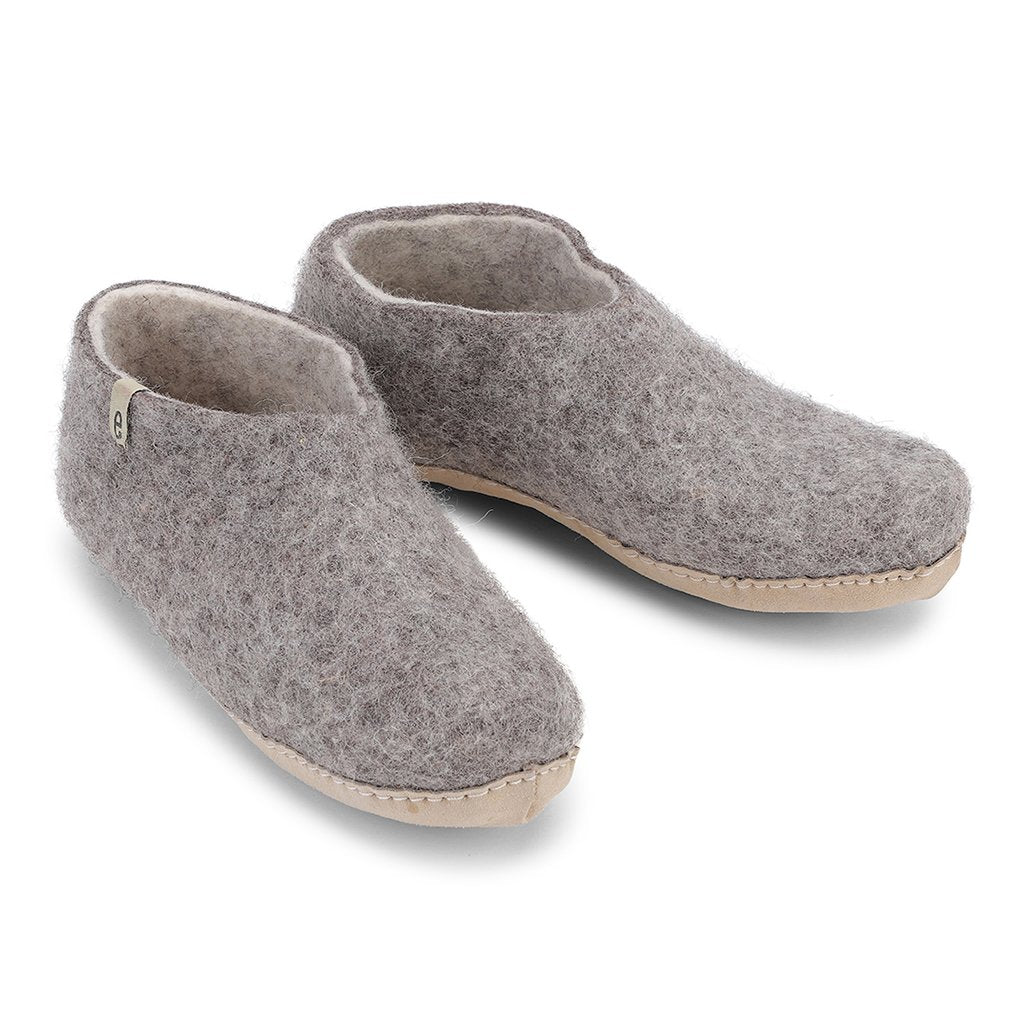 egos Copenhagen Slipper Shoe - Natural Grey