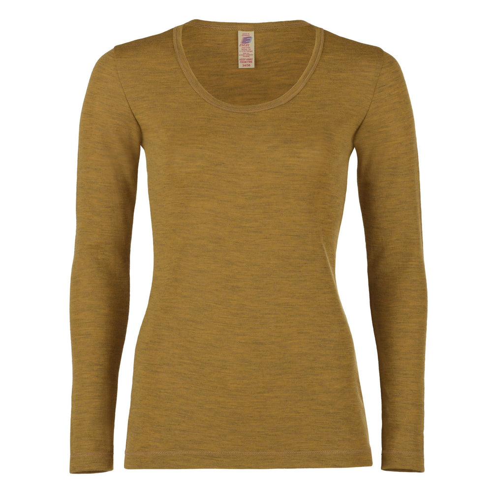 Engel Natur Women's Merino Wool Top - Saffron