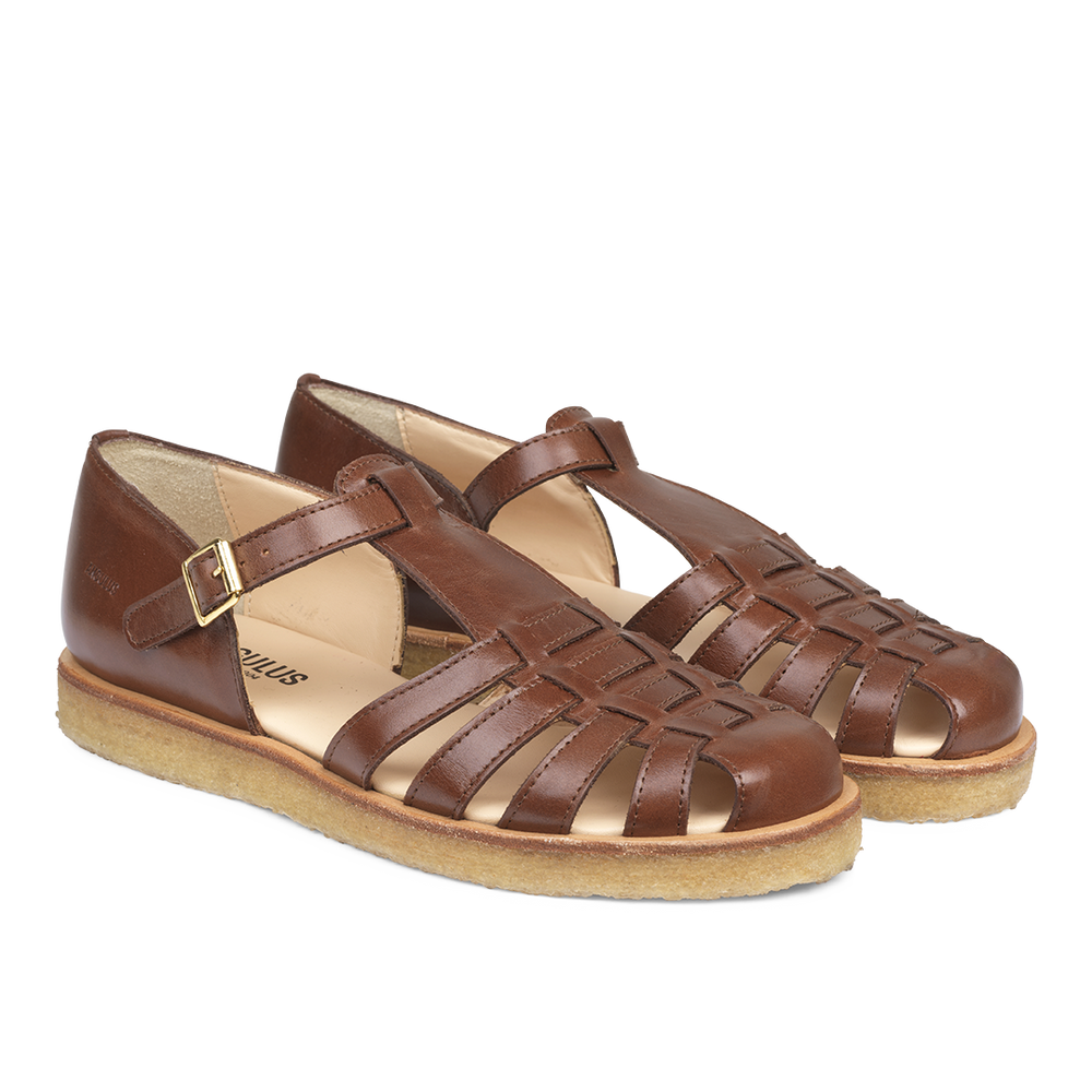 
                      
                        ANGULUS Women's Woven Fisherman Strap Sandal - Brown
                      
                    