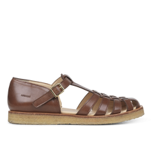 ANGULUS Women's Woven Fisherman Strap Sandal - Brown