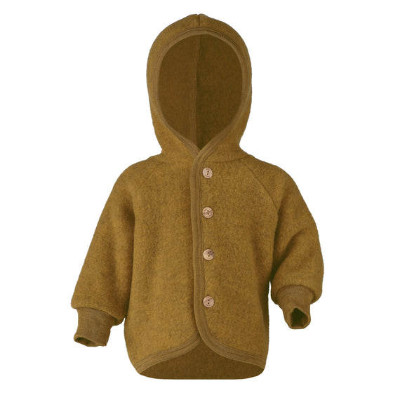 Engel Natur Organic Merino Fleece Baby Jacket - Saffron