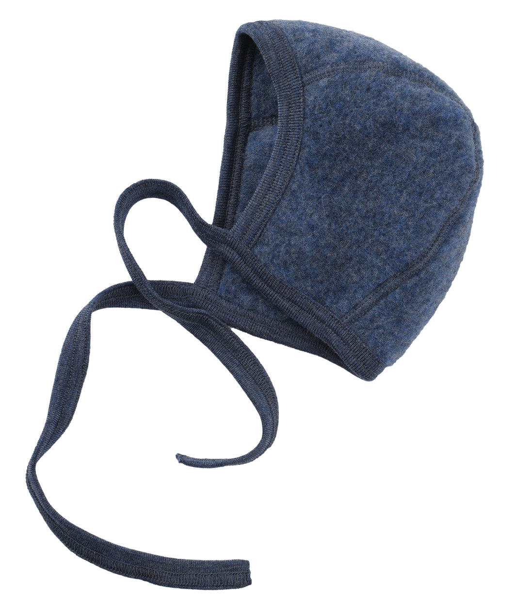 Soft Merino Wool Fleece Bonnet - Blue