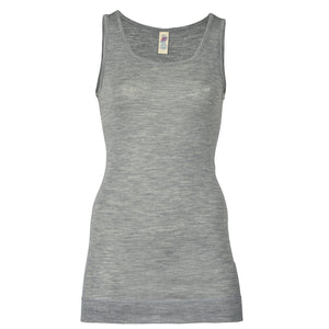 Engel Natur Women's Merino/Silk Wool Sleeveless Top - Grey