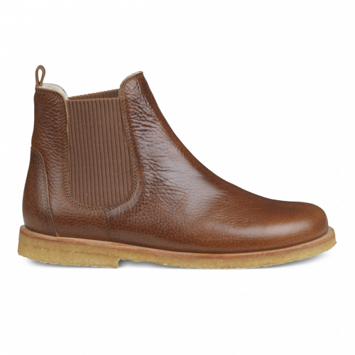 ANGULUS Women's Chelsea Boot w/ Wool Lining - Med Brown