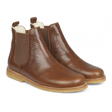ANGULUS Women's Chelsea Boot w/ Wool Lining - Med Brown