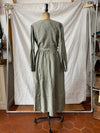 La Petite Alice Women's Long Sleeve Ramona Wrap Dress - Silver Green