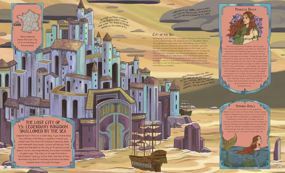 Wide Eyed Editions An Atlas of Lost Kingdoms - Emily Hawkins; Lauren Baldo