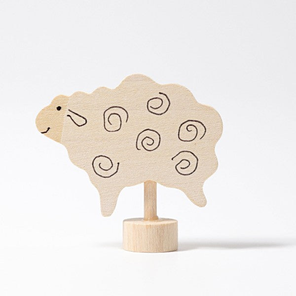 GRIMMS Decorative Figure for Celebration Ring Birthday Spiral - Standing Sheep