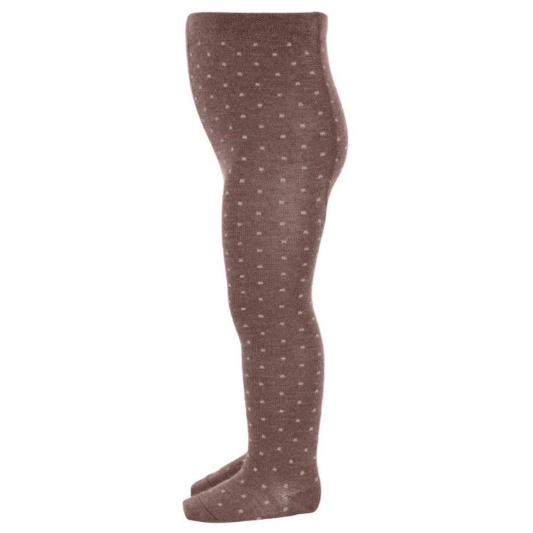 MP Denmark Arven Wool Tights - Peanut Dot