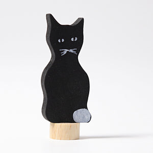 GRIMMS Decorative Figure for Celebration Ring Birthday Spiral - Black Cat