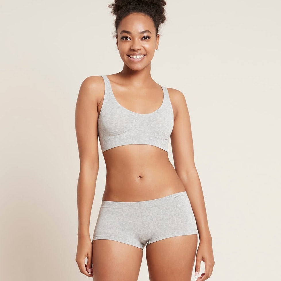 Boody Boyleg Brief - Light Grey Marl