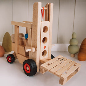 Fagus Wooden Toys Fork Lift Truck Model Number 10.43