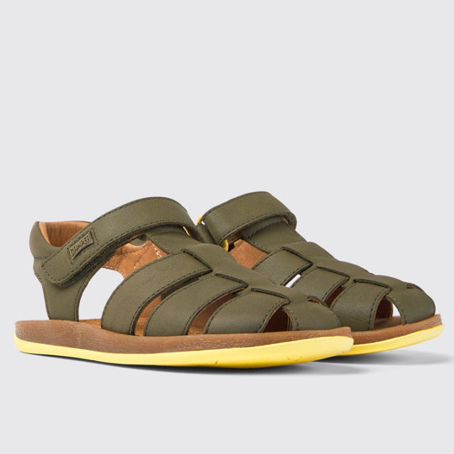 Camper Bicho Kids Sandals - Olive Green