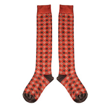  Mabli Knits Castell Long Socks made by Corgi - Brick