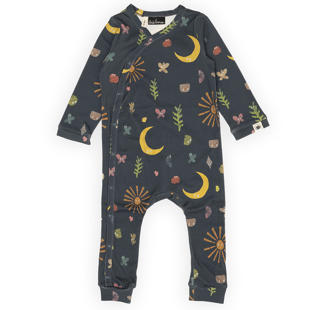 Dinki Human Organic Cotton Onesie - Navy Atmos Folk