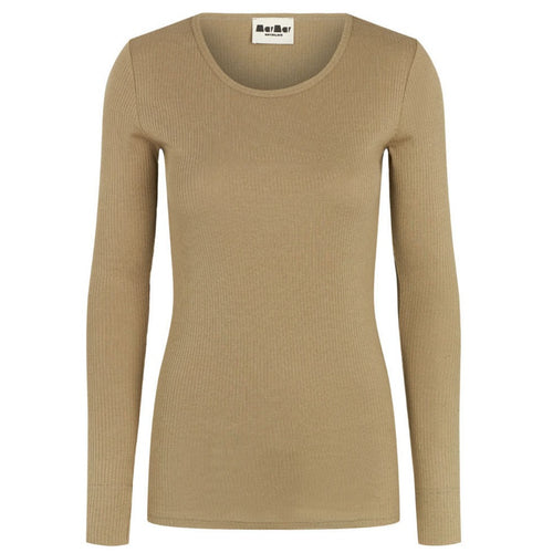 MarMar Copenhagen Women's Long Sleeve Cotton/Modal Tee Shirt - Elm