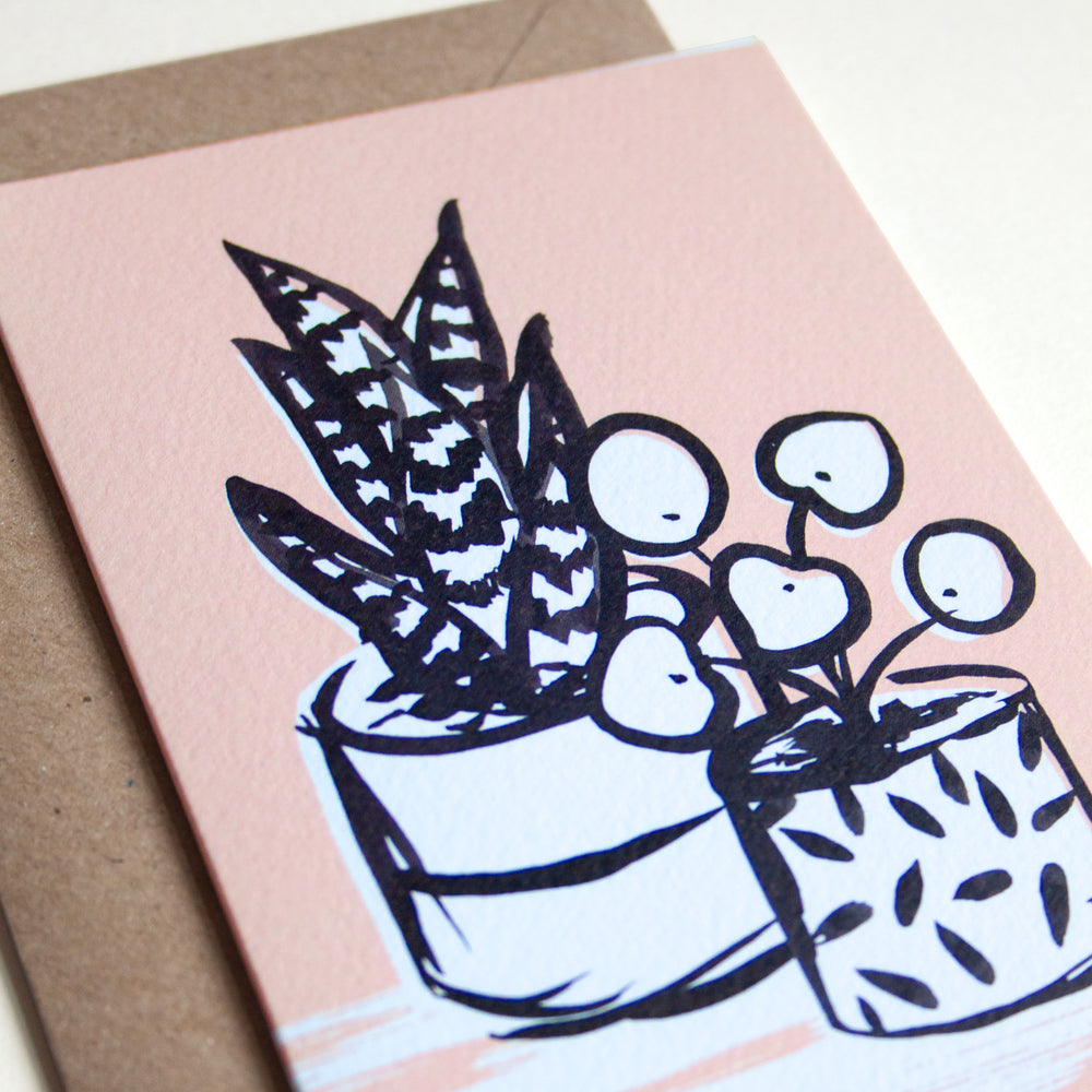 
                      
                        Aloe and Pilea Card
                      
                    