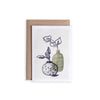 Olive Green Vases Card