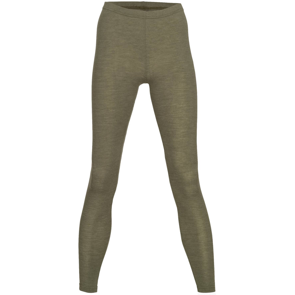 Engel Natur Women's Wool/Silk Leggings - Olive