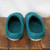 FOLKIT Women's Fairtrade Felt Wool Mule Slippers - Ocean
