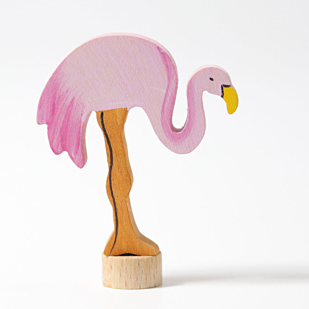 GRIMMS Decorative Figure for Celebration Ring Birthday Spiral - Flamingo
