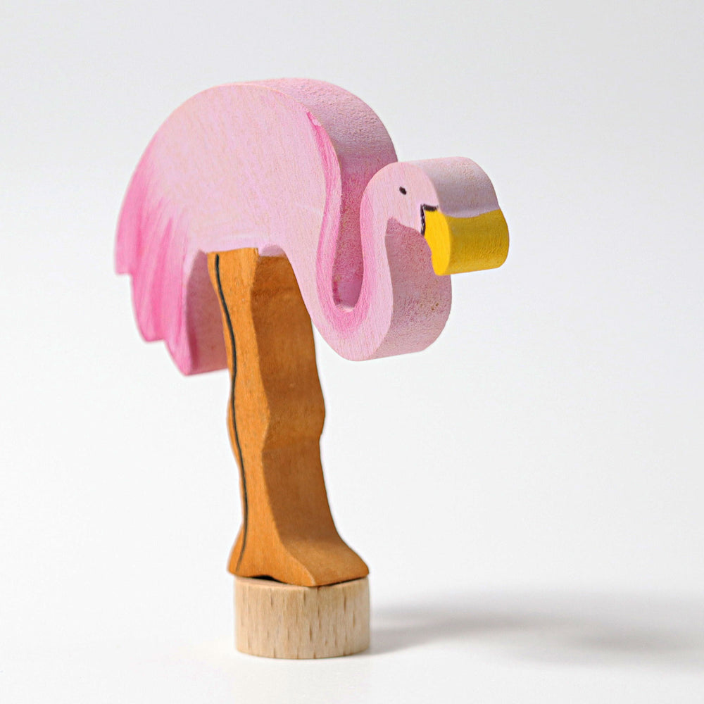 GRIMMS Decorative Figure for Celebration Ring Birthday Spiral - Flamingo