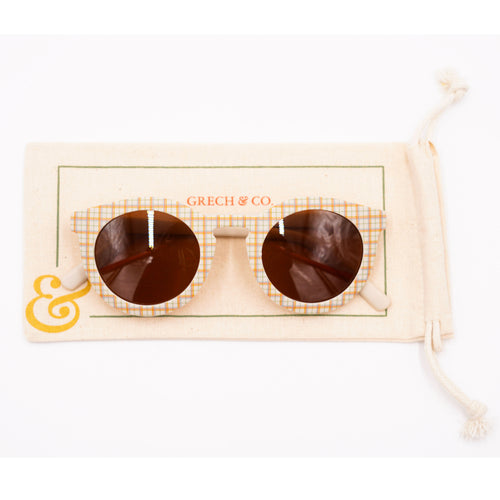 Grech & Co Women's Polarized Sunglasses - Plaid Pattern