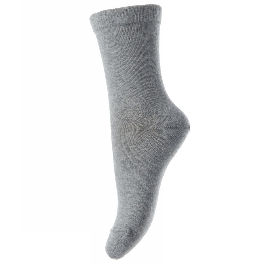 MP Denmark Cotton Ankle Socks - Grey Melange - Sustainable School Uniform