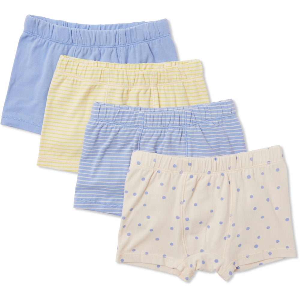 Konges Sløjd Cue Boxers, 4 Pack - Hydrangea Stripes and Dots