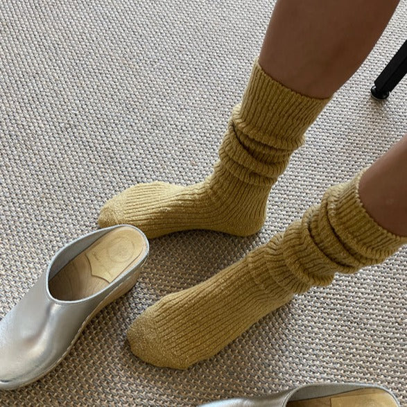 Le Bon Shoppe Women's Arctic Socks - Mustard