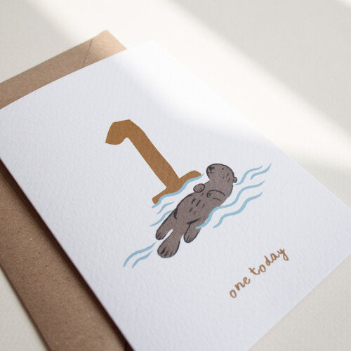 Little Em Emma Alviti One Today Otter Card