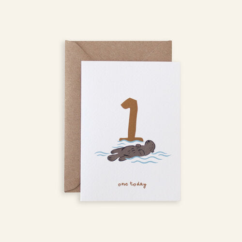 Little Em Emma Alviti One Today Otter Card