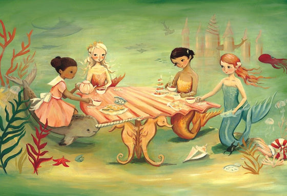 New York Puzzle Company Mermaid Tea Party - 60 Piece Puzzle
