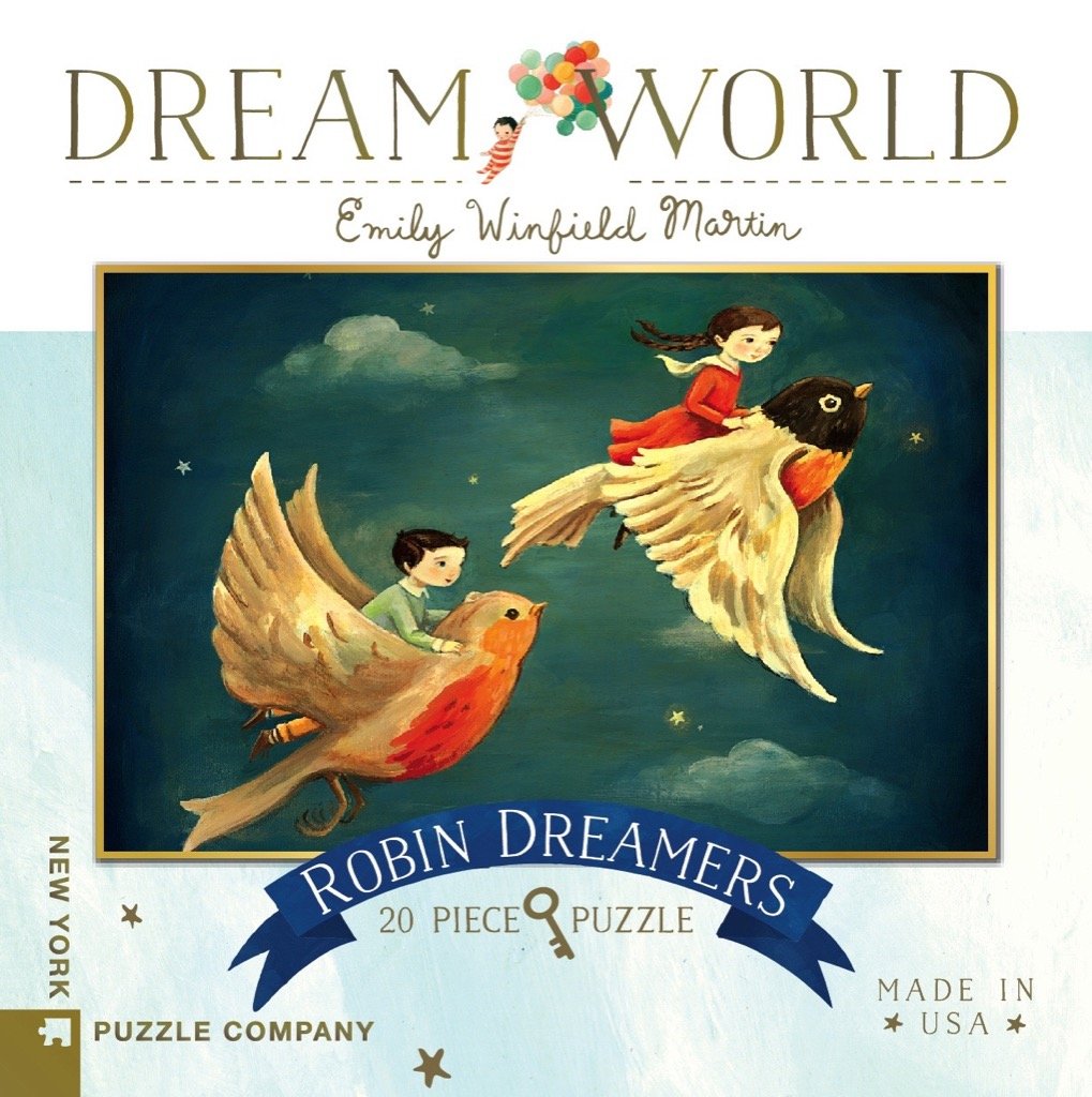 New York Puzzle Company Robin Dreamers - 20 Piece Mini Puzzle