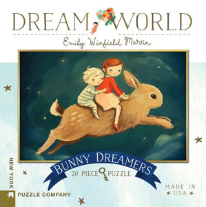 New York Puzzle Company Bunny Dreamers - 20 Piece Mini Puzzle - Emily Winfield Martin