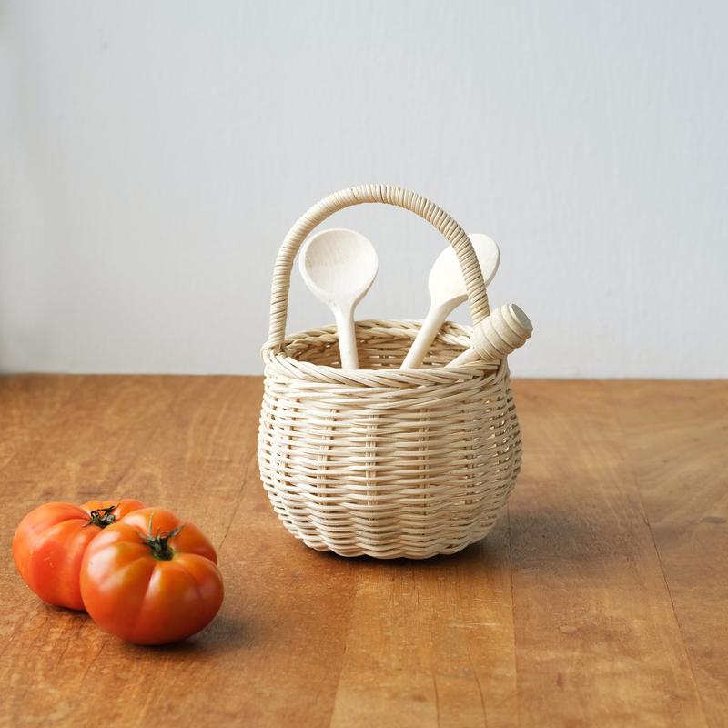 Olli Ella Rattan Berry Basket - Straw