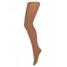  MP Denmark Classic Cotton Ribbed Tights - Pecan Pie