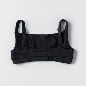Pico Goods Organic Cotton Full Crop Top - Charcoal