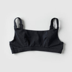 Pico Goods Organic Cotton Full Crop Top - Charcoal