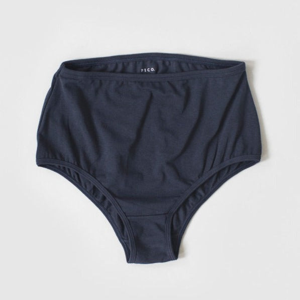 
                  
                    Pico Goods Organic Cotton High Waist Knicker - Charcoal
                  
                