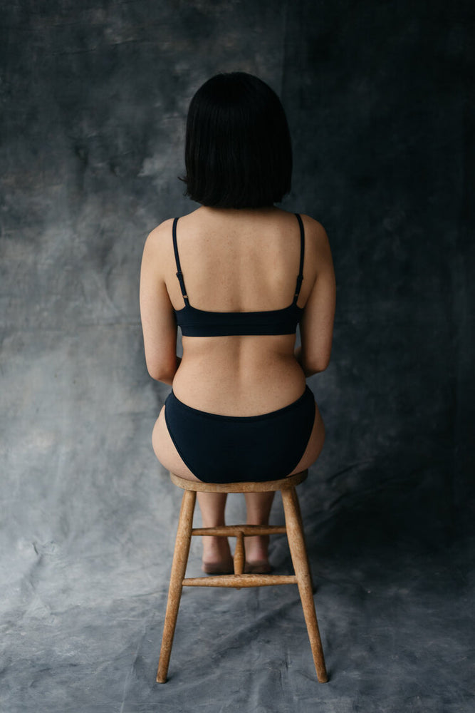 
                  
                    Pico Goods Organic Cotton Low Waist Knicker - Charcoal
                  
                