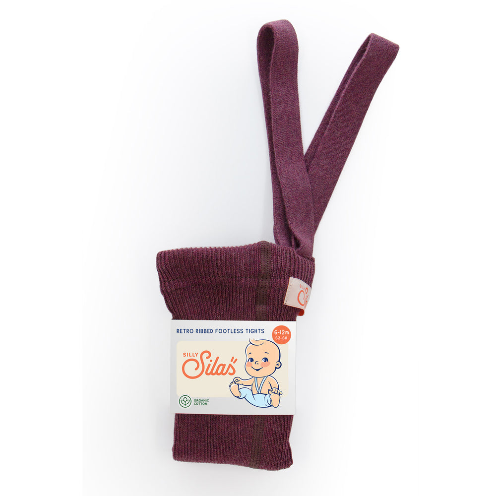 
                  
                    Silly Silas Footless Tights With Braces - Fig Blend
                  
                