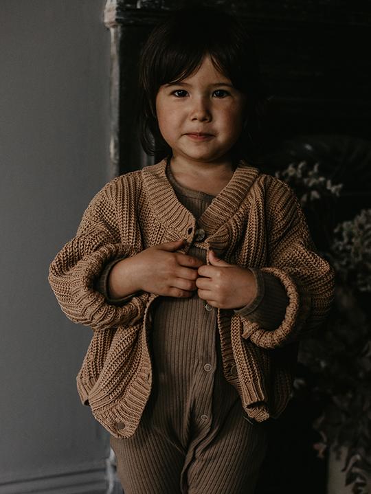 The Simple Folk The Chunky Cardigan - Caramel