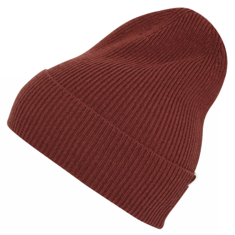 MP Denmark Stockholm Wool/Cashmere Beanie - Cherry Mahogany