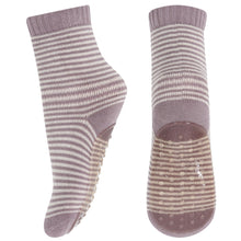  MP Denmark Stripe Cotton Slipper Socks - Elderberry